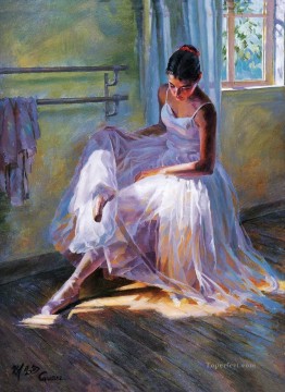 Dancing Ballet Painting - Ballerina Guan Zeju24